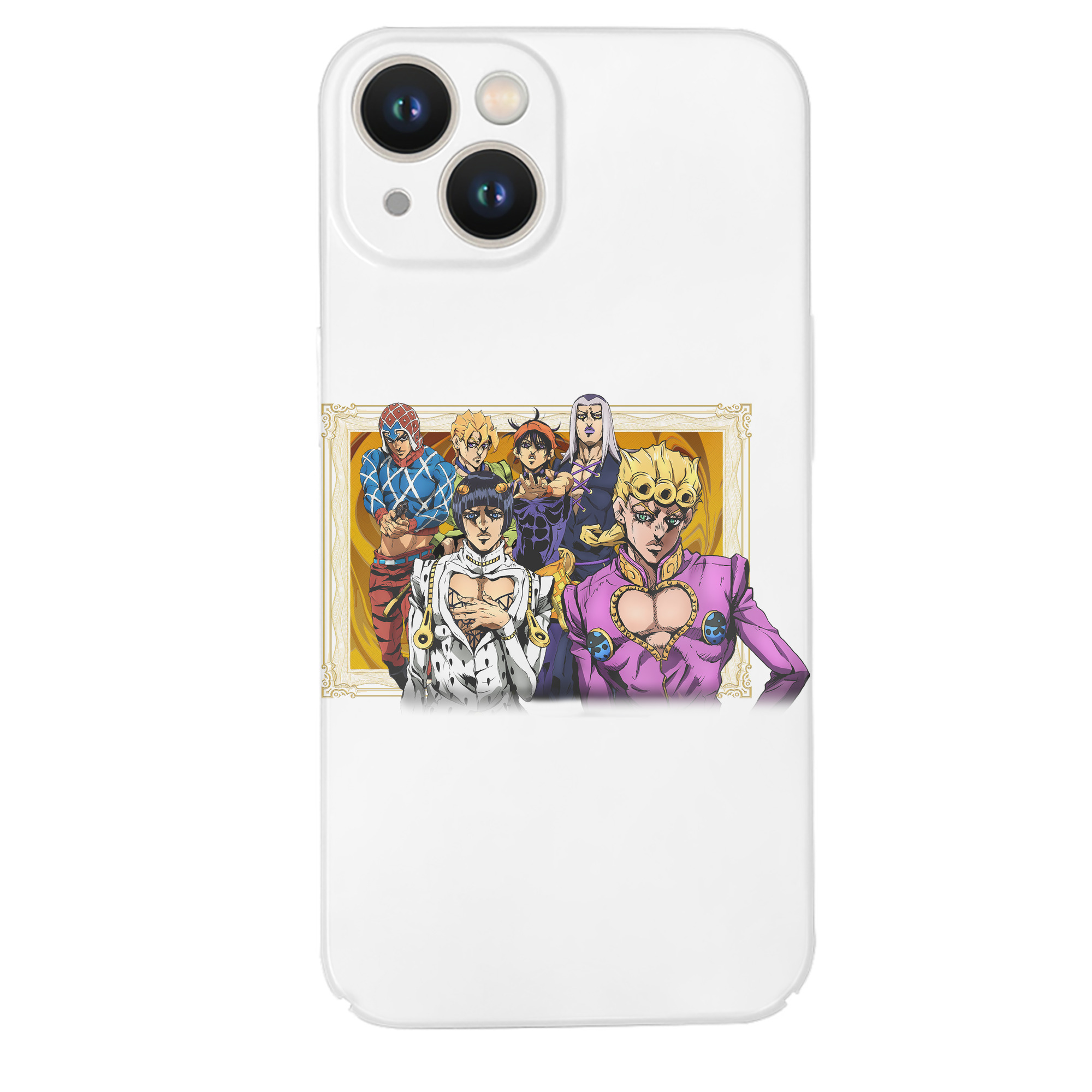 （画像用） ジョジョの奇妙な冒険 ジョルノ?ジョバァーナ JoJo's Bizarre Adventure Giorno Giovanna 【iPhone 14シリーズ対応】ハードケース